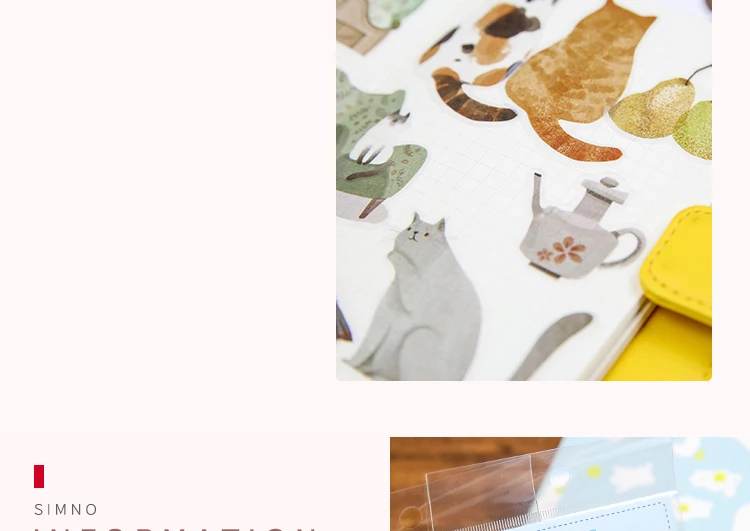 JIANWU 40 шт./компл. с кавайным рисунком наклейка «Котенок» украшения DIY Скрапбукинг Стикеры пуля журнал Стикеры магазина канцелярских принадлежностей