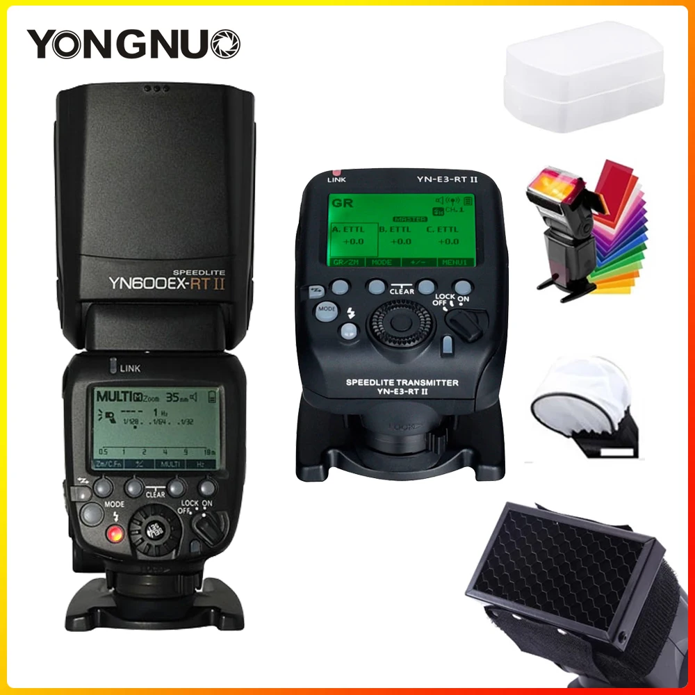 Светодиодная лампа для видеосъемки YONGNUO YN600EX RT II 2 4G Беспроводной вспышка