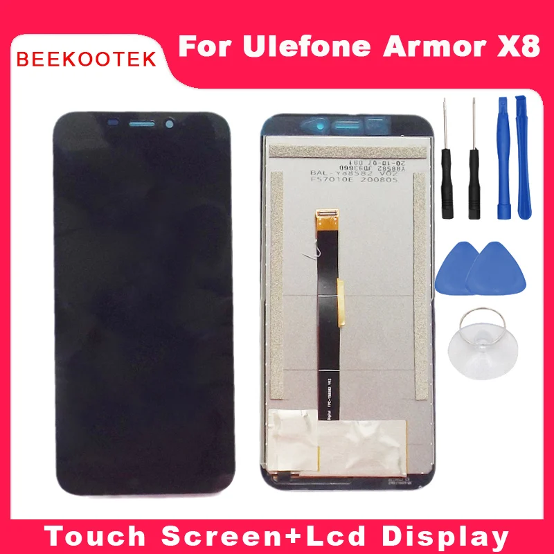 

New Original Ulefone Armor X8 LCD Display+Touch Screen Tested LCD Digitizer Glass Panel Replacement For Ulefone Armor X8 Phone