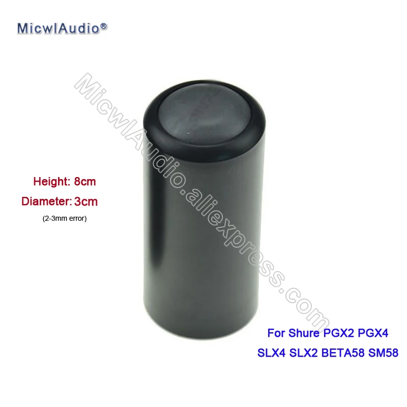 Черная крышка микрофона винтовая для Shure PGX2 PGX4 SLX4 SLX2 BETA58 SM58 беспроводная Замена SLX