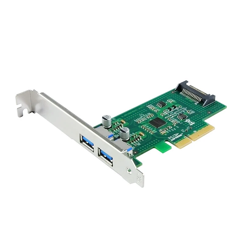 Плата расширения USB3.1 PCIe X4 на 2 порта Type-A 10 Гбит/с | Компьютеры и офис
