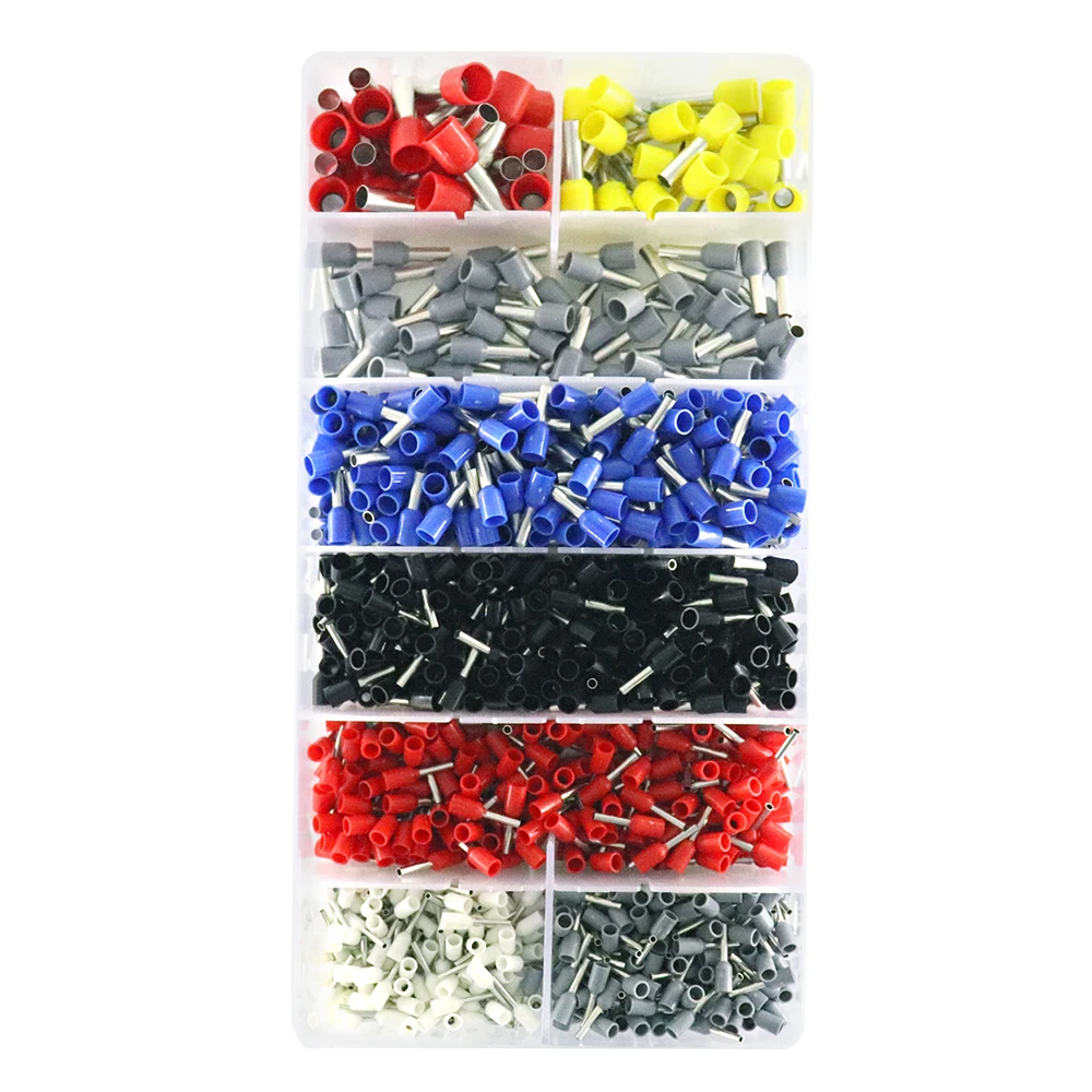 

HSC8 6-4 0.25-10mm2 23-7AWG Crimping Pliers 1200pcs Terminals For Tube Type Needle Type Terminal Crimp Self-adjusting Tool