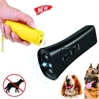 pet dog repeller 3 in 1 stop bark device portable handheld ultrasonic pet dog control training device trainer with flashlight