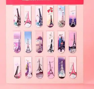 A 18 шт. мини набор магнитных закладок Kawaii закладки-наклейки для книг маркер бумага для чтения студенческие канцелярские принадлежности - Цвет: A