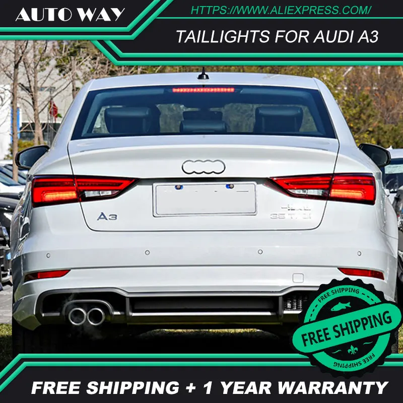 Автомобильный Стайлинг задний фонарь чехол для Audi A3 S3 2013-2016 светодиодные задние
