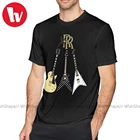 Футболка Ozzy osborn, коллекция Randy Rhoads, Мужская футболка с принтом, Повседневная хлопковая футболка с коротким рукавом 4xl