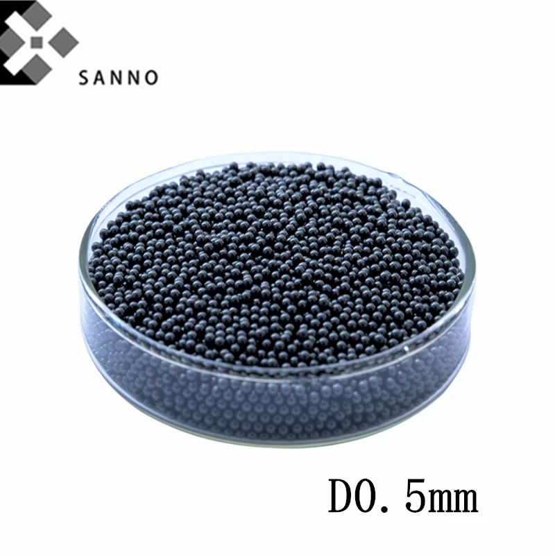 

100pcs/pack D0.5mm High temperature resistant Si3N4 ceramic ball G5 grade media balls precision round grinding beads for bearing