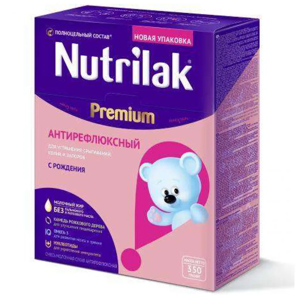 Молочная смесь Nutrilak Premium Антирефлюкс с рождения 350 гр