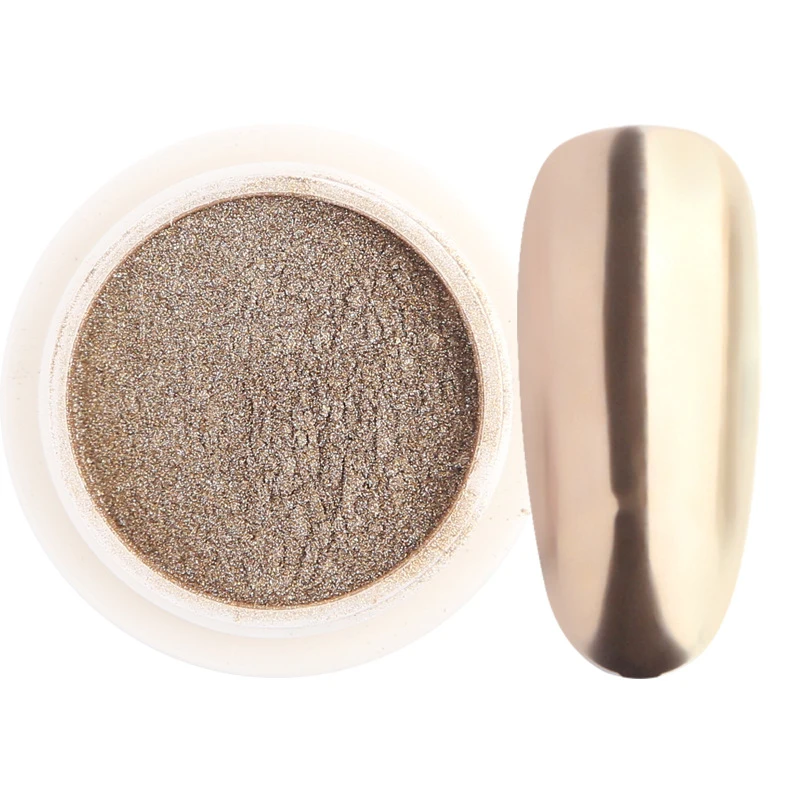 Зеркало для ногтей Блестящий лак металлик УФ Гель хромовый лист титановый