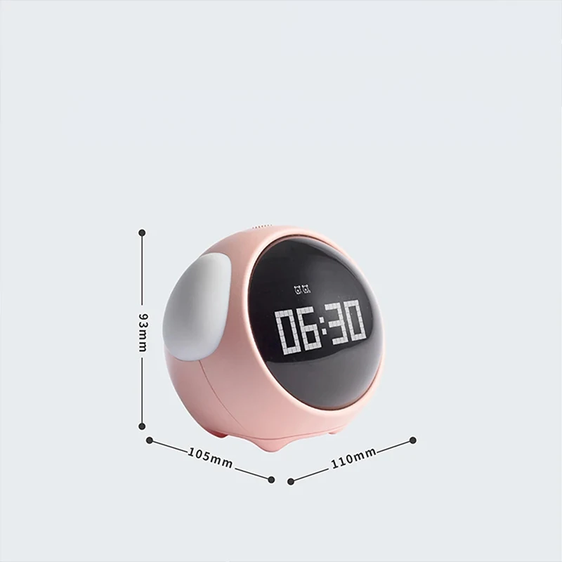 Xiaomi милый будильник с выражением Многофункциональные цифровые светодиодные