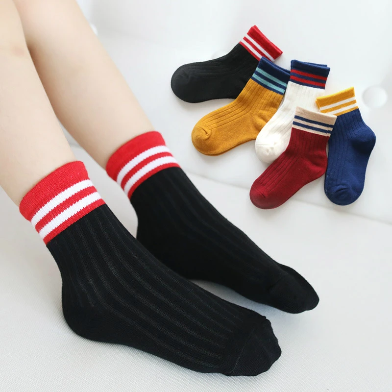 5 пар Детские хлопковые носки с мультяшным принтом|Носки| |