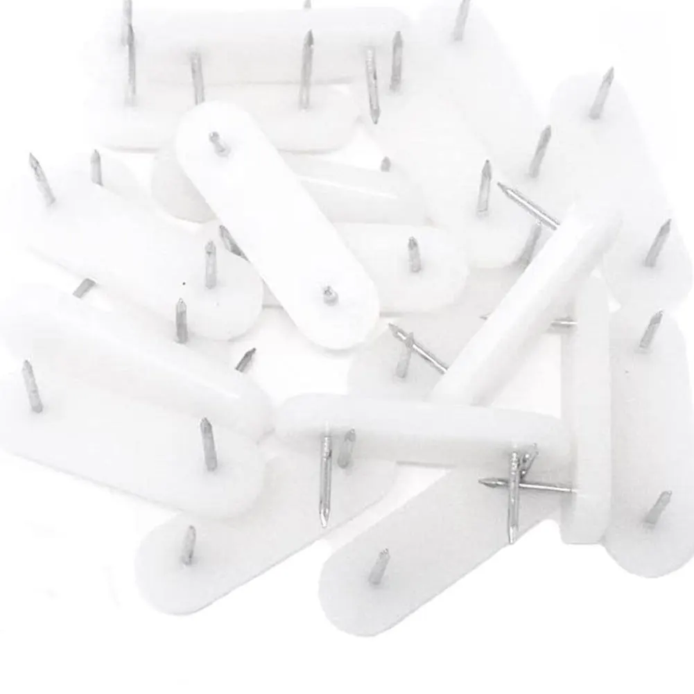 

Bedsheet Pins Bed Skirt Furniture Chair Holding Clips Plastic Head Double Pins Anti-Kick And Anti-Slip Buckle Fixer Clip 10PCS