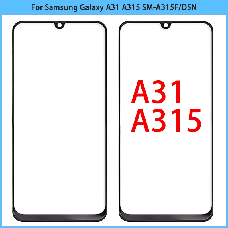 

10PCS For Samsung Galaxy A31 A315 SM-A315F/DSN LCD Display Touch Screen Outer Glass Lens Front Glass Panel Replace No OCA