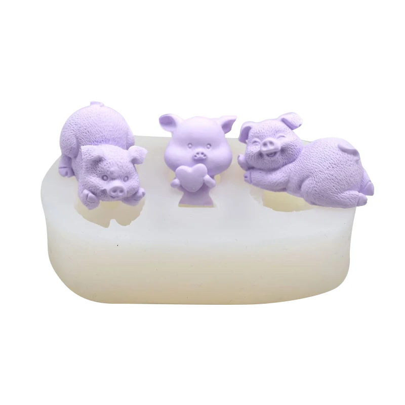 3d силиконовые формы в форме сердца свинки для помадки сделай сам форма мыла