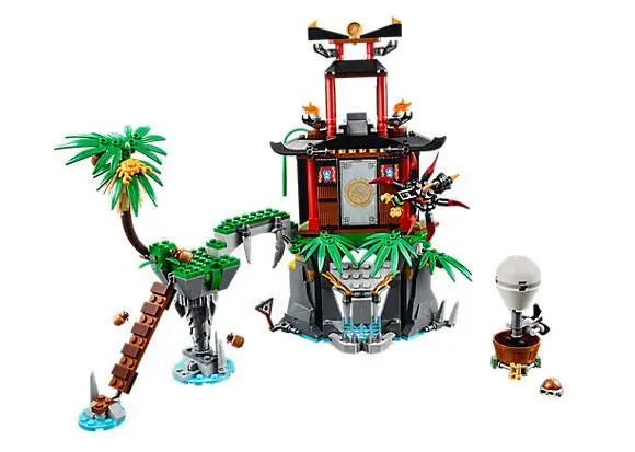 Конструктор Bela 10461 Ninjago тигровая вдова остров шинцзцу Ния/Коул/сенсей Ву