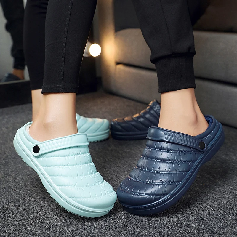 

Couple Cotton Drag Home 4 Colors Casual Non-slip Outsole Indoor Slippers Comfortable Soft Flat Shoes 2021 Botas De Mujer