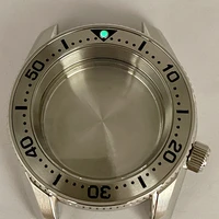 watch parts 42mm stainless steel watch case steel insert sapphire glass suitable for nh3536 movement 200m water resistant