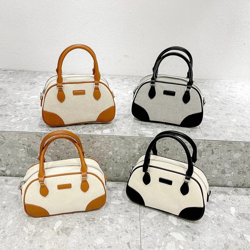 

Korea niche canvas bag handbag new 2021 slung shoulder bag fashion retro ins portable pillow bag