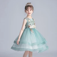 flower girl dresses for wedding floral princess party dress layers ball gown holy communion dress for little girls birthday gift
