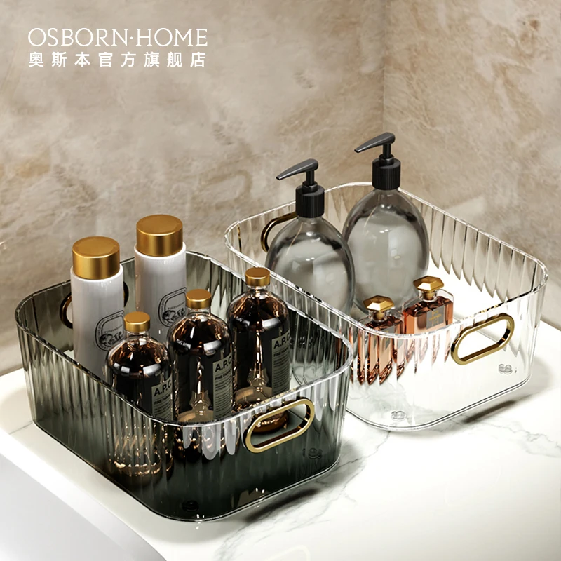 

Акриловая корзина для хранения OSBORN в скандинавском стиле, пластиковый органайзер для косметики, контейнер