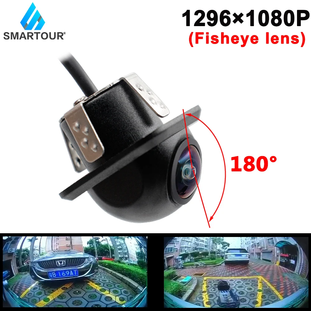 Smartour CCD 180 градусов объектив рыбий глаз Автомобильная камера заднего вида с
