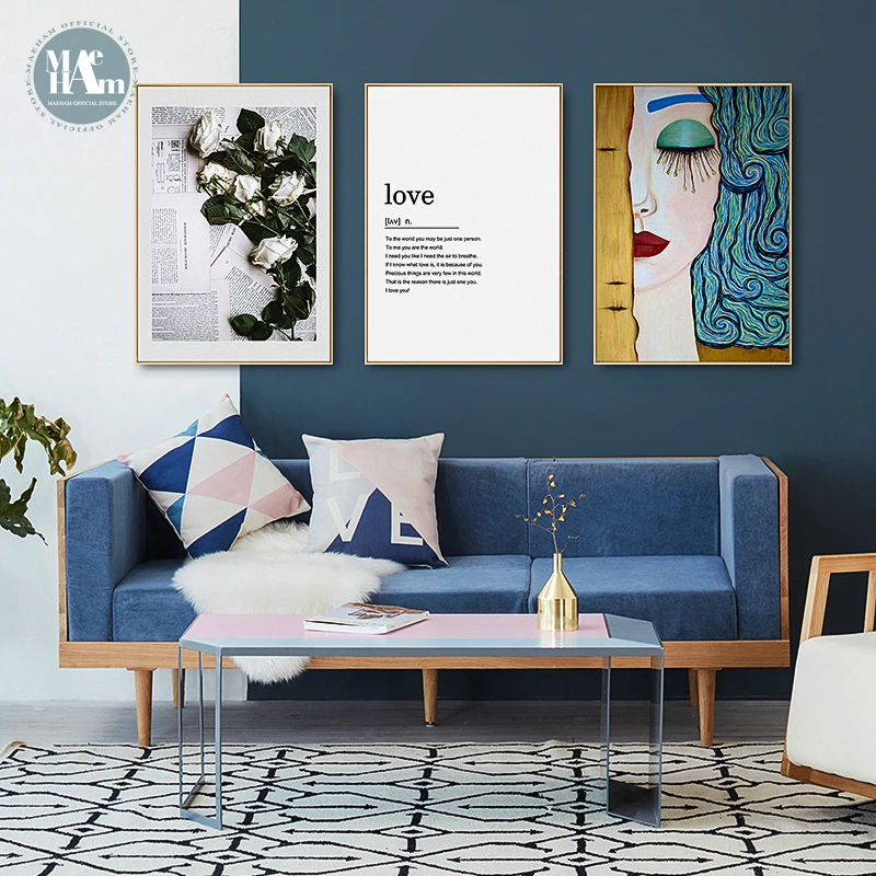 Скандинавский минималистский фотографический плакат на холсте рисунок фигурки