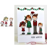 new arrival 2021 christmas kids dies and stamps scrapbook diary decoration embossing template diy greeting card handmade