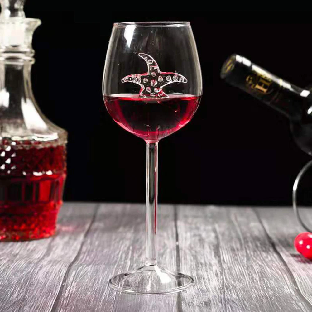 300 мл морской конь/Морская звезда/Дельфин красное вино стеклянная чашка Кубок сок