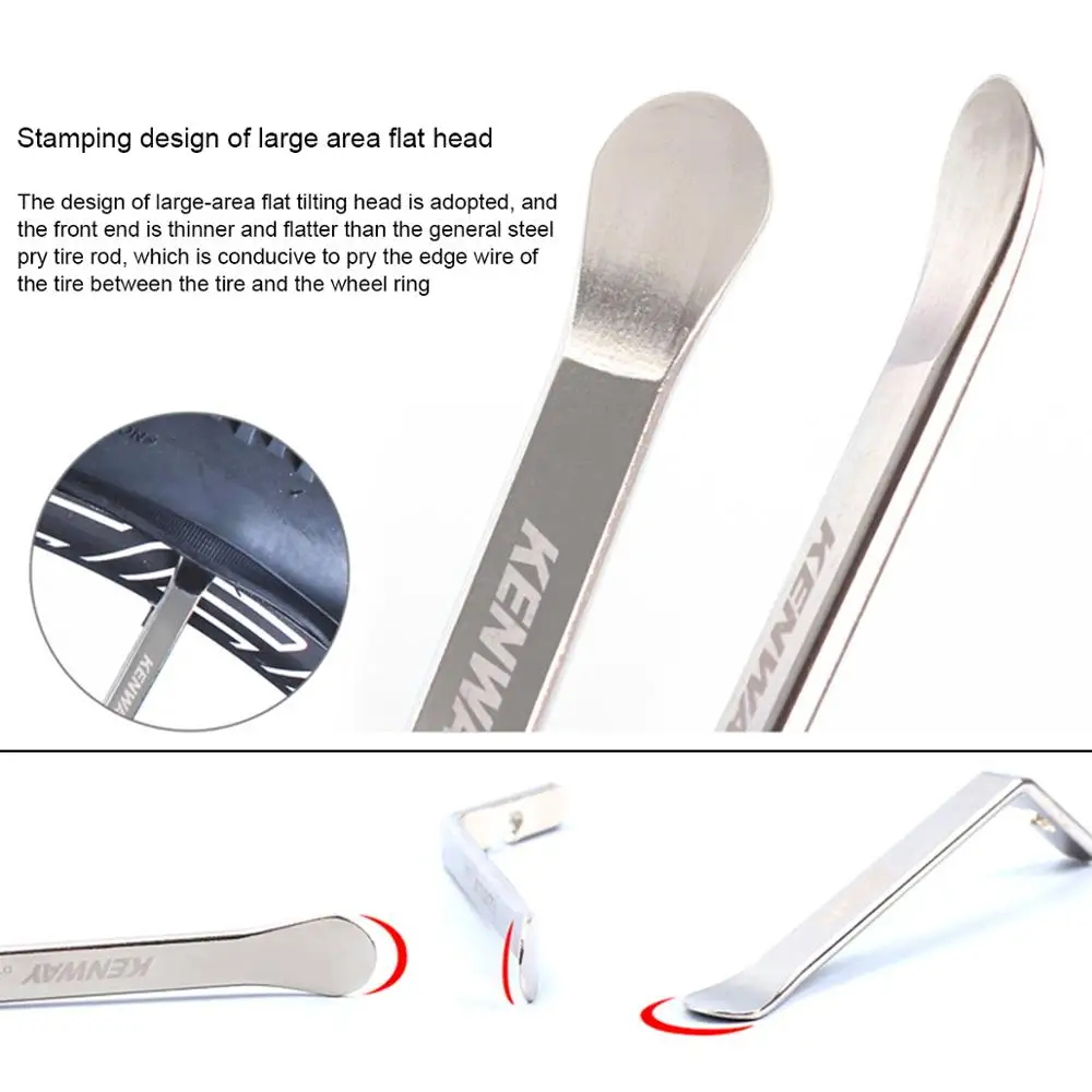 3 ШТ. Велосипедный инструмент для замены покрышек и шин на ручках Premium Stainless Steel для ремонта камеры.