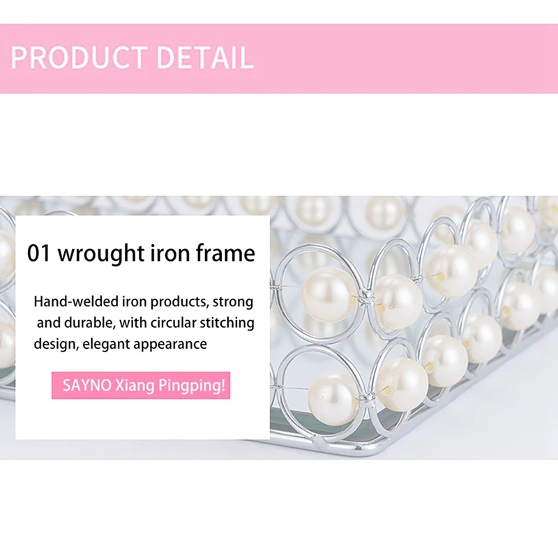 

Pearl Jewelry Tray Necklace Earrings Display Tray Light Luxury Jewelry Tray Earrings Necklace Jewelry Storage Tray