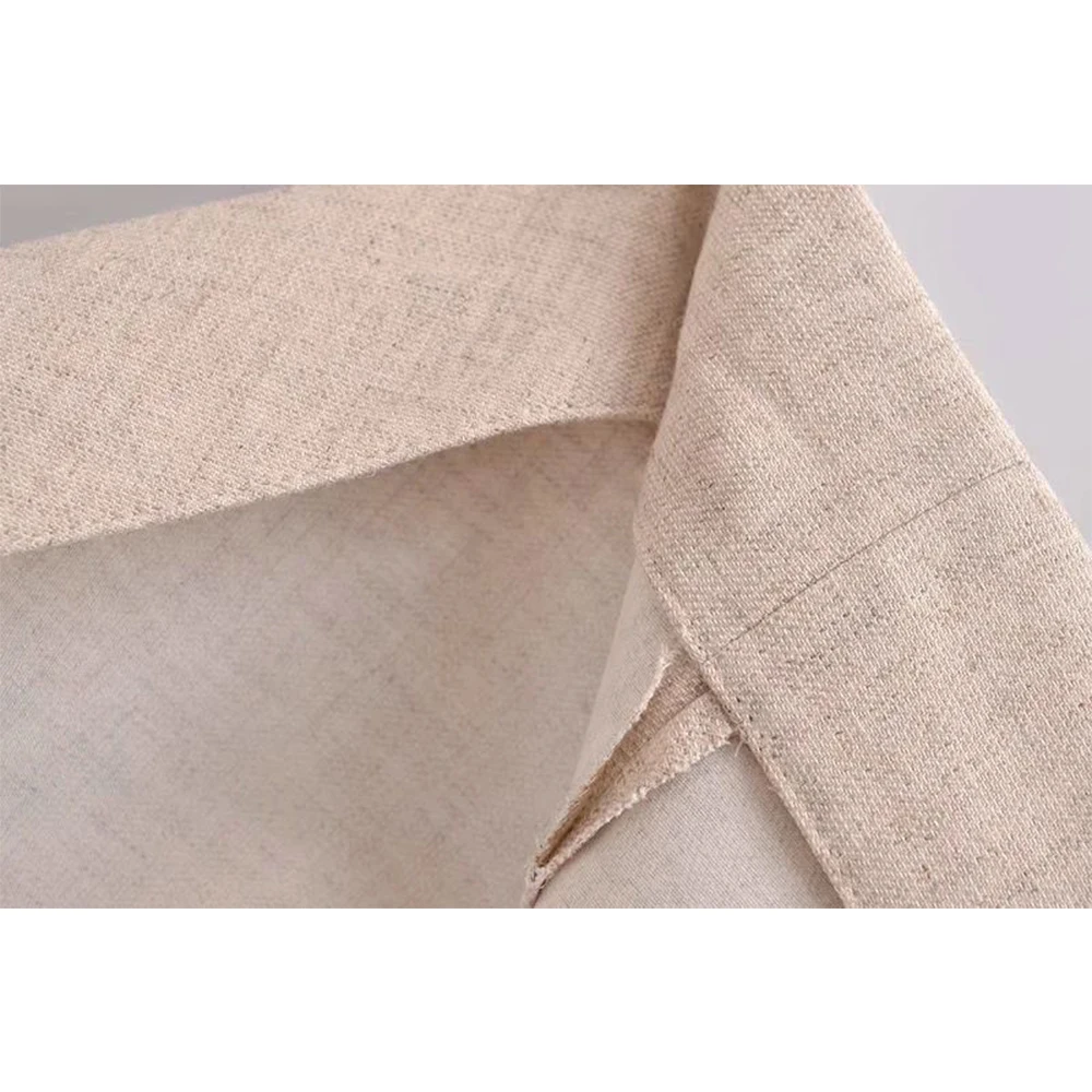 

Women Two piece set Linen Blend Cropped Shirt & Draped Skirt Spring Summer Fashion Casual Office Woman 2 piece set