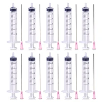 510 pack 10 ml injection syringe sterile disposable plastic pin head