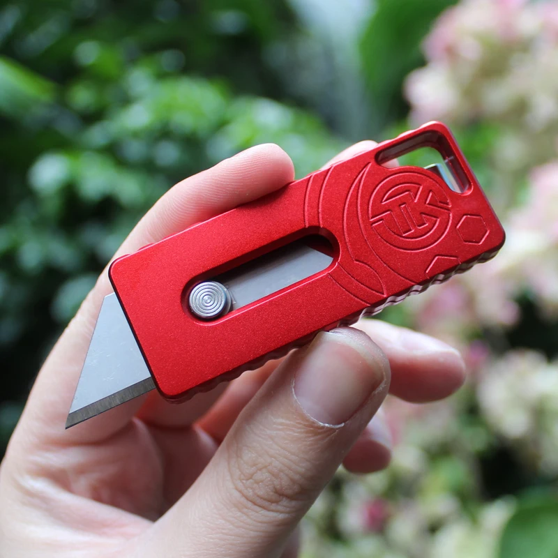 Телескопический нож резак для бумаги с задней клипсой полевой выживания|Ножи| |