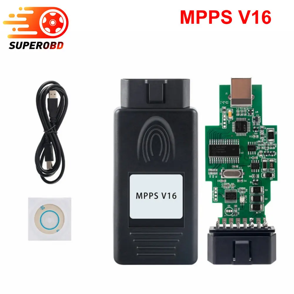 MPPS V16 V13.02 Профессиональный ECU чип тюнинг MPPS V16.1.02 кабель для EDC15 EDC16 EDC17 Inkl контрольная сумма может мигалка Remapper