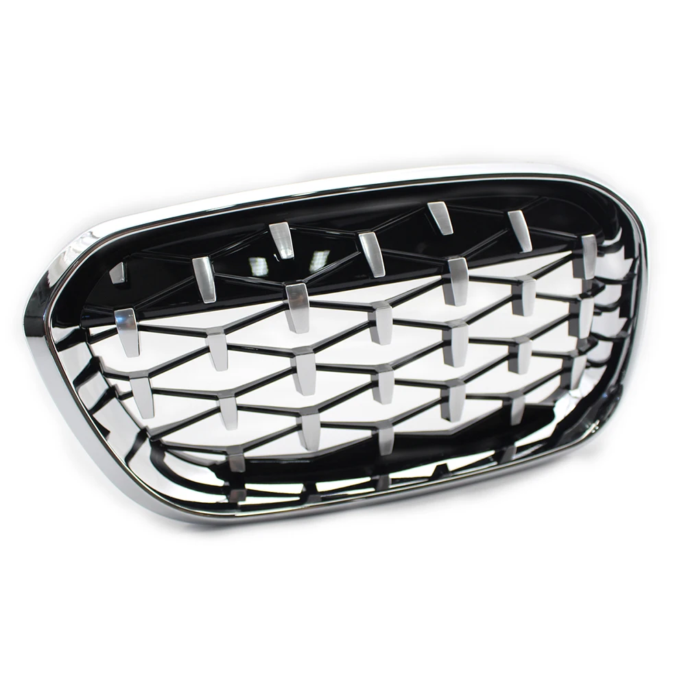 Пара Алмазный звездный стиль гриль Передняя ножная решетка бампер для BMW 1 серия