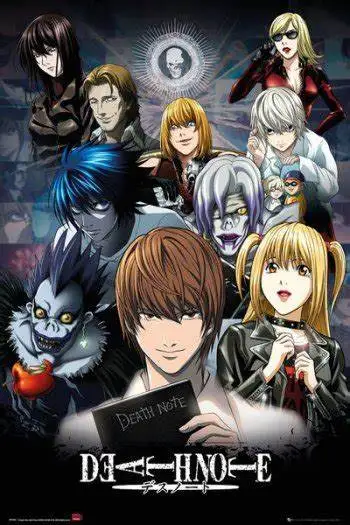 Шелковый постер с надписью Death Note 24x36 дюймов|Рисование и каллиграфия| |