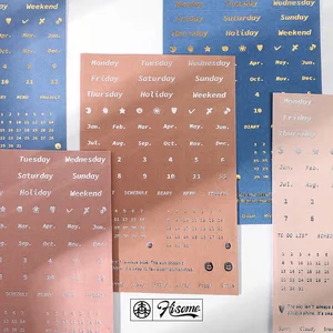 Стикеры из коллекции мусора, 4 штуки, модные высококлассные серебряные декоративные наклейки для печати, канцелярские принадлежности