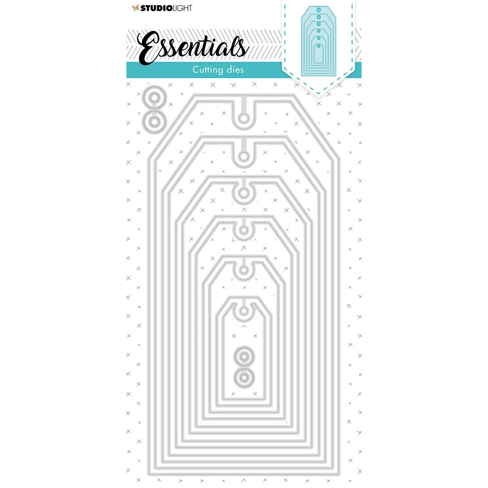 

SL Classic Tag Essentials 2021 Arrival New Metal Cutting Dies Scrapbook Diary Decoration Embossing Template Diy Greeting Card