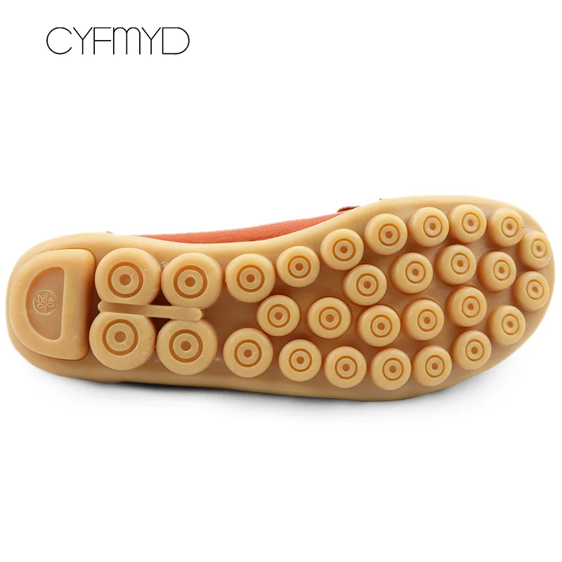 

Genuine Leather Shoes Woman Soft Boat shoes for Women Flats shoes Big size 35-44 Ladies Loafers Non-Slip Sturdy Sole