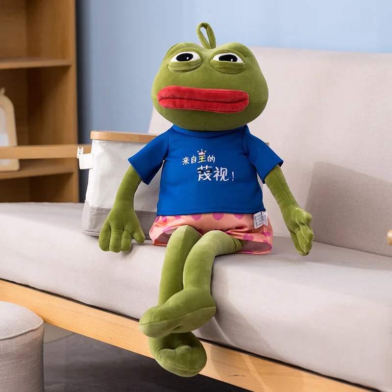 

ins net red long-legged frog doll plush toy funny home bed creative gift Кукла лягушка Poupée grenouille