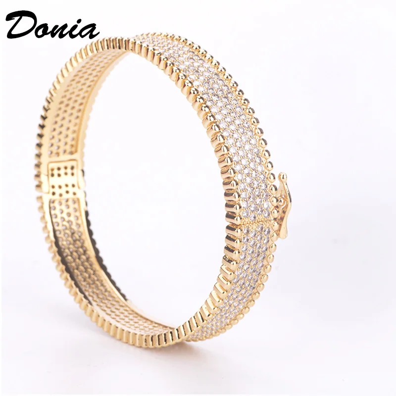 Donia jewelry Fashion  bracelet copper micro-inlaid AAA zircon bracelet ladies fashion bracelet evening accessories bracelet