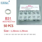 ERIKC B31 дизельный инжекторный мойщик и комплекты зубцов для впрыска топлива, различные типы прокладок, размер: 1,20 мм-1,29 мм