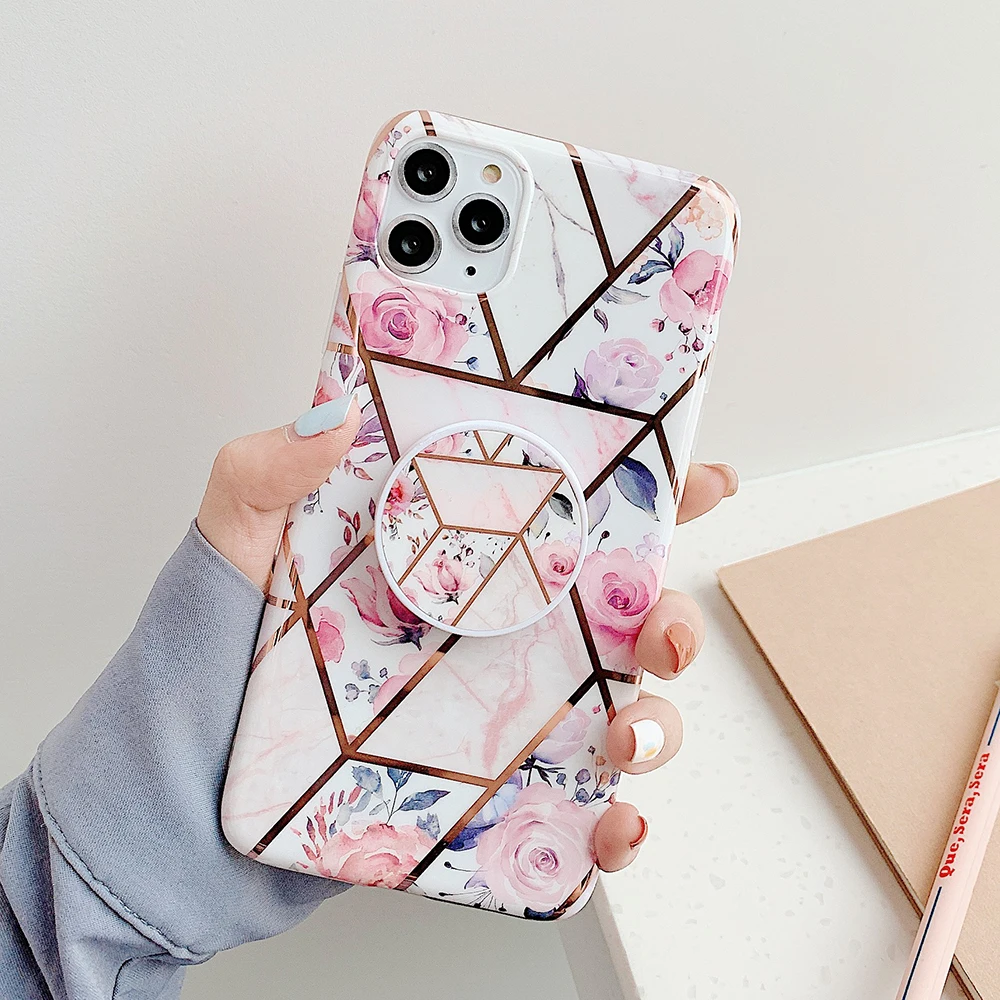 SUYACS чехол для телефона с цветочным рисунком iPhone 11 Pro Max XS MAX XR X 6 6S 7 8 Plus откидная