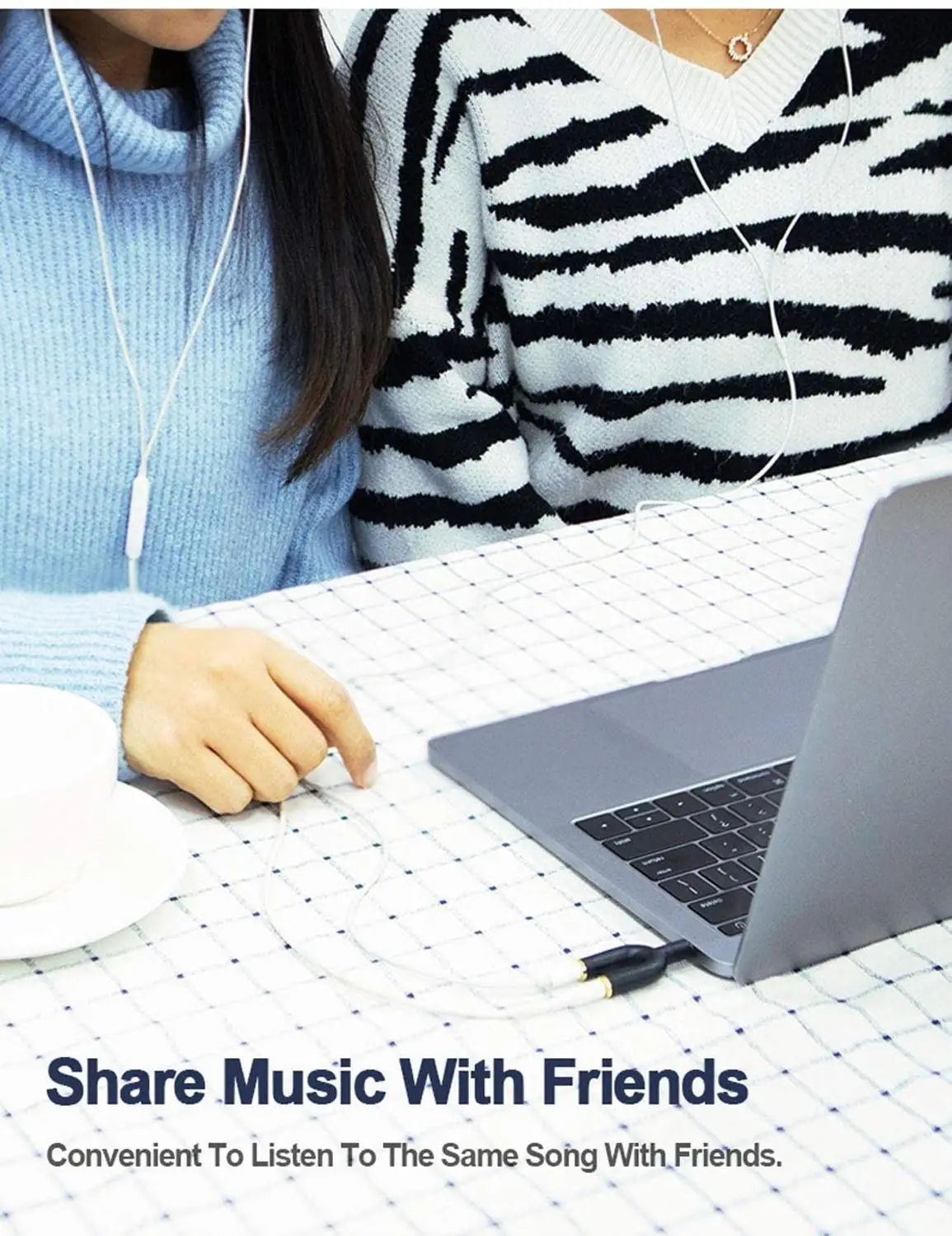 Высококачественный переходник Разветвитель для наушников с разъемом Aux Stereo Y Jack 3