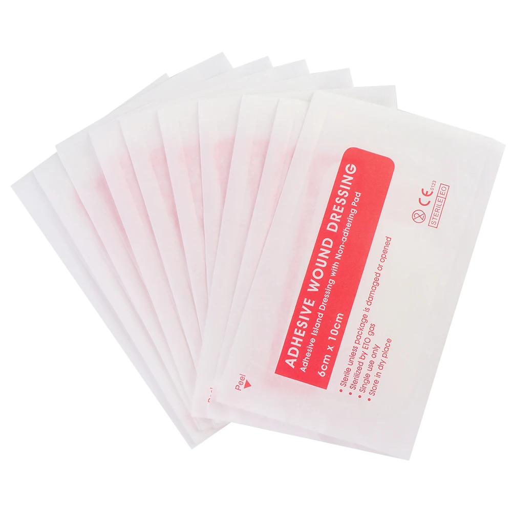 

10/50/100 Pcs 6x7cm/6x10cm Self-Adhesive Wound Dressing Band Breathable Aid Bandage Large Wound First Aid Wound Hemostasis