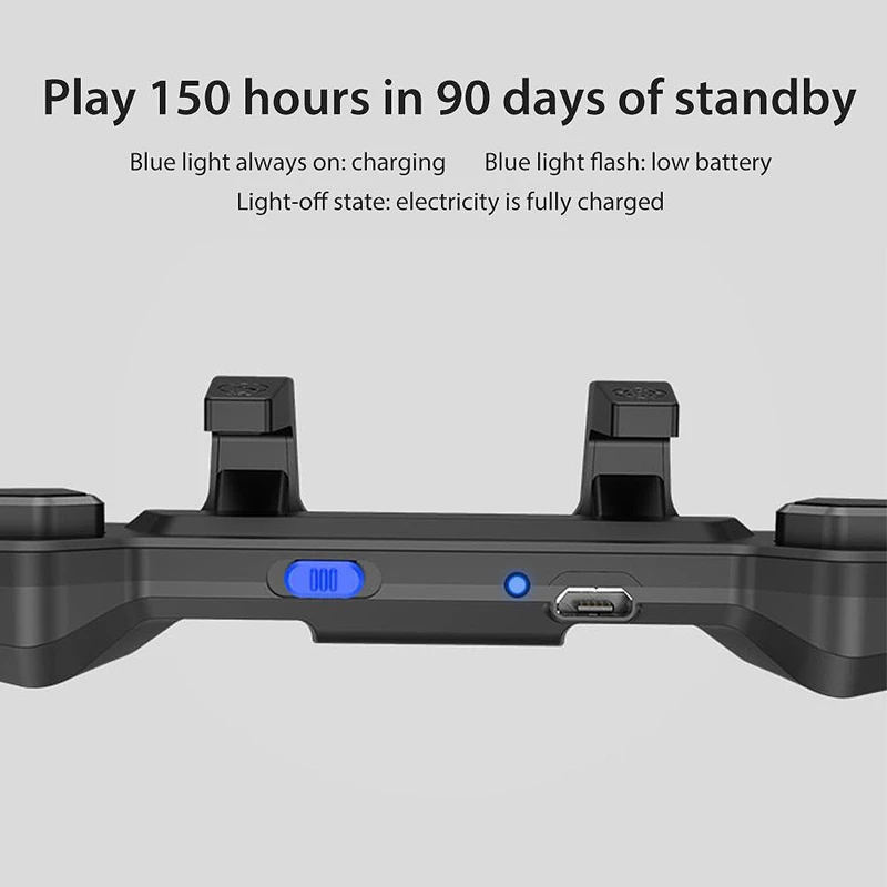 

AK01 Mobile Phone Gaming Controller Game Console Durable Adjustable Finger Trigger Machine for PUBG Mobile Joystick