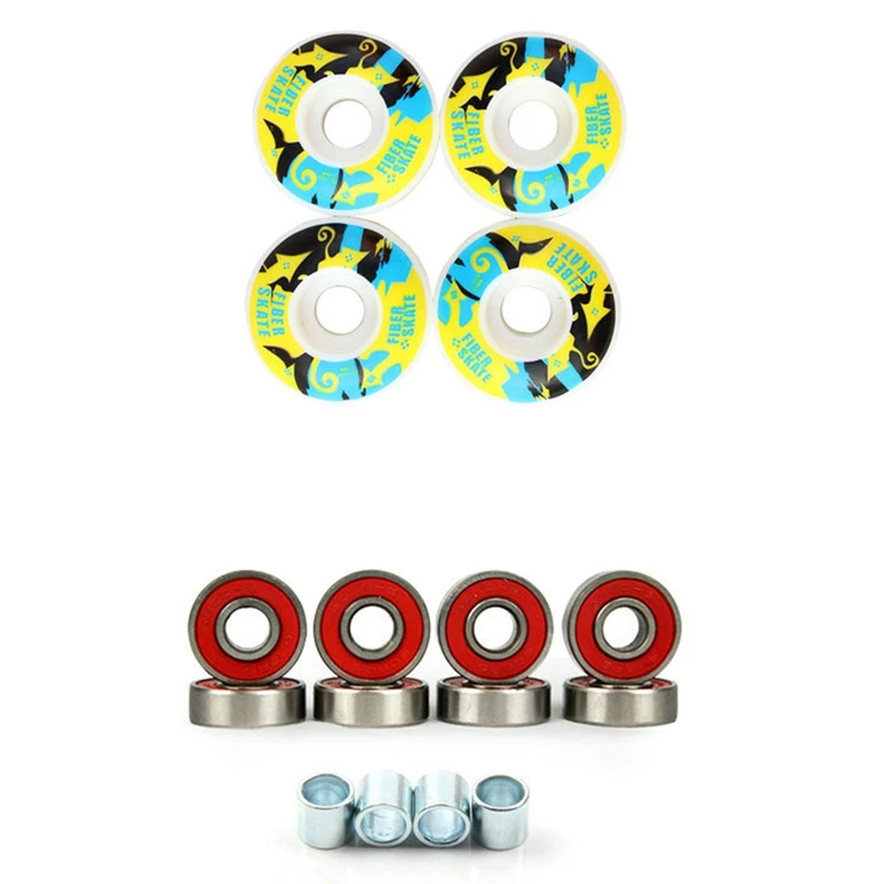 

4Pcs 52mmx32mm Skateboard Wheels PU Skateboard Parts Wheels 99A High-Density