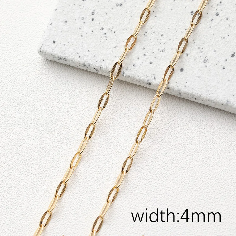 Цепочка из латуни для изготовления ювелирных изделий 1 м 14 к