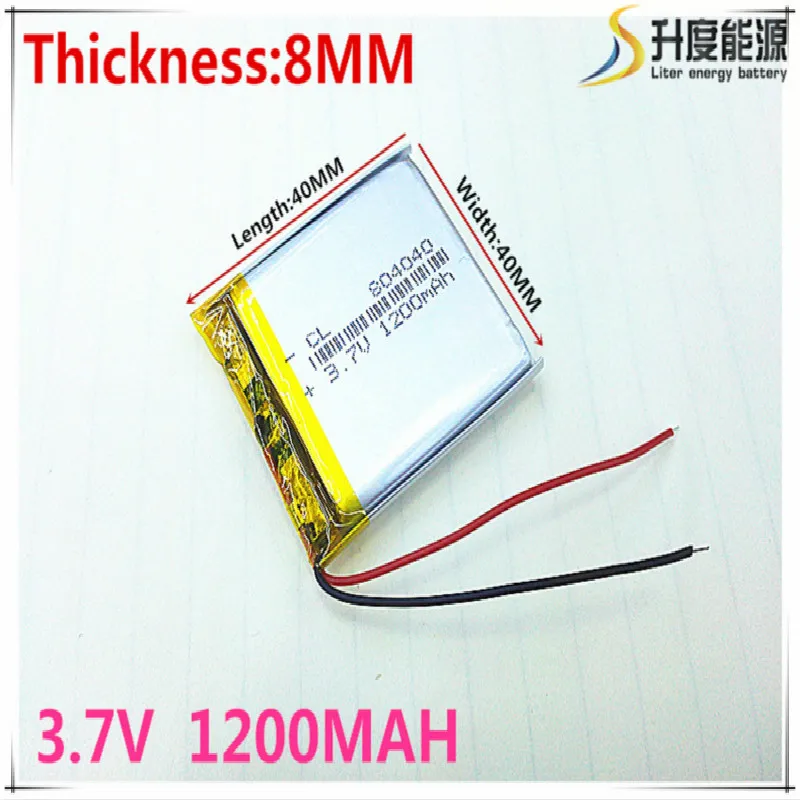 

1 шт. 804040 3,7 В 1200 мАч литий-полимерный аккумулятор с защитной платой для MP3 MP4 MP5 GPS стекло цифровой продукт бесплатная доставка