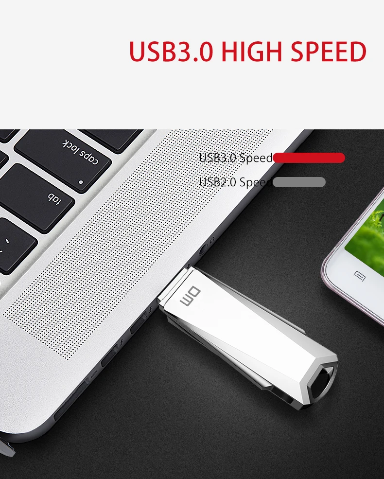 USB флеш-накопитель 3 0 высокоскоростной PD112 16 ГБ 32 64 металлическая скорость записи